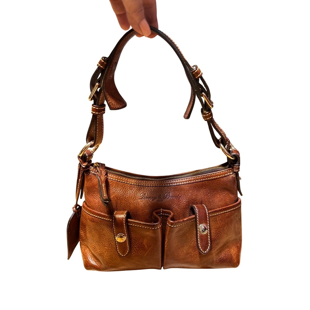 Dooney & Bourke Rich Brown Leather Vintage bag 
shoulder bag Florentine